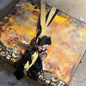 Artistic Decorative journal with Ribbon handmade